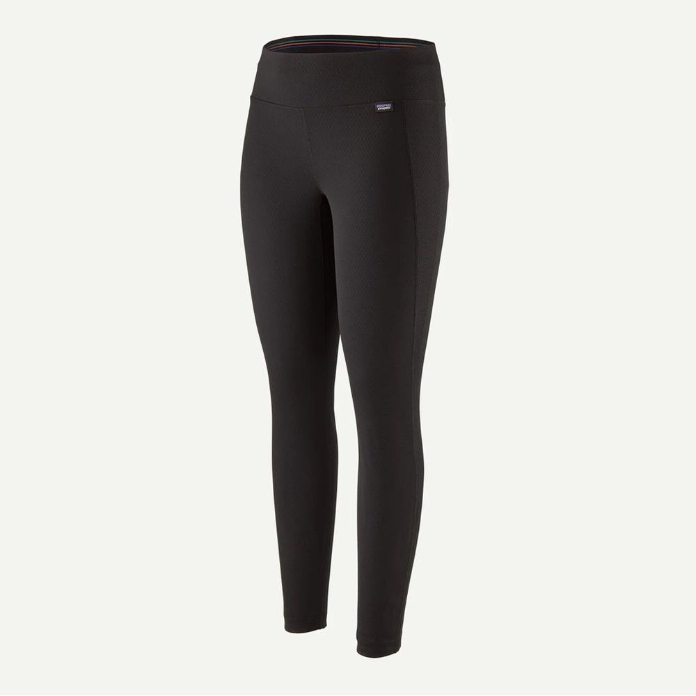 Patagonia Baselayer Leggings Sz M EUC Black Full Length Midweight